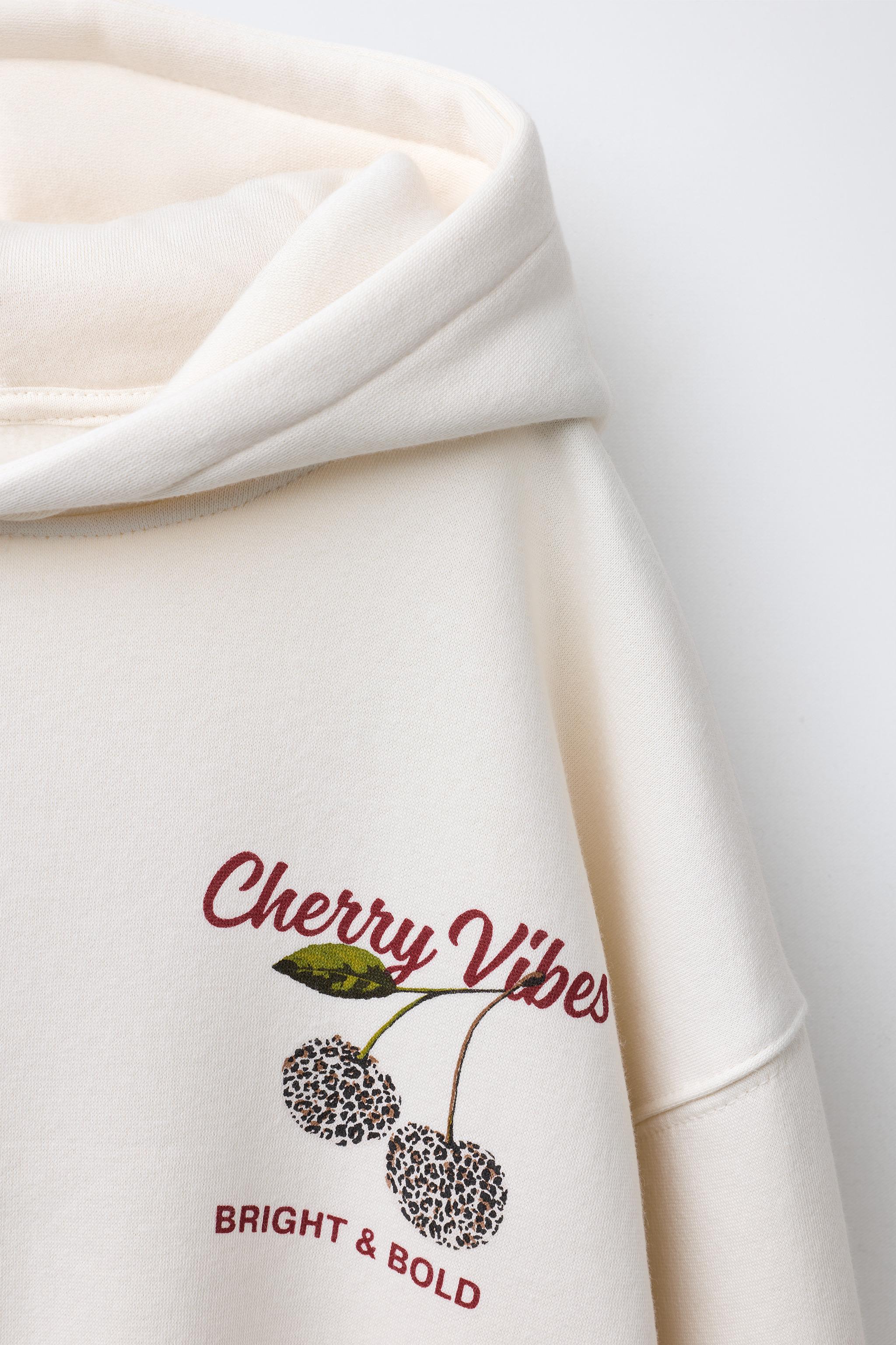 CHERRY PRINT SWEATSHIRT
